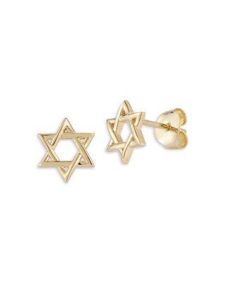 Bloomingdale's Fine Collection - Star of David Stud Earrings in 14K Yellow Gold