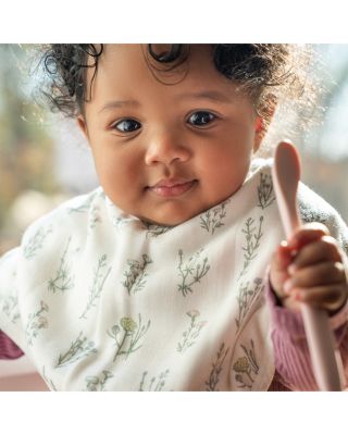Silky Soft French Floral Burpy Bibs, Pack of 2