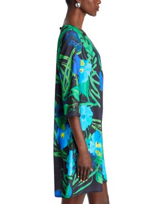 Floral Crepe A Line Dress