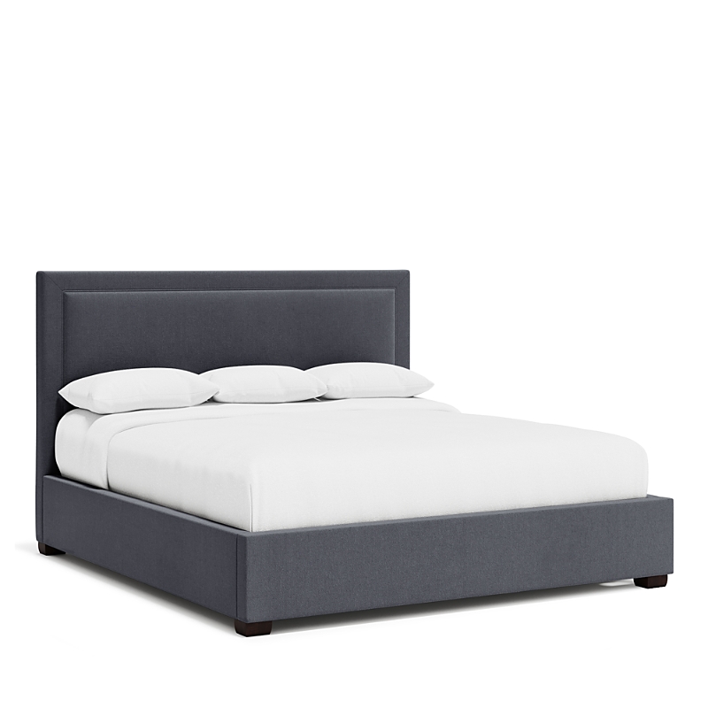 Bernhardt Morgan Queen Bed With 54 Headboard In Charcoal Gray/b-