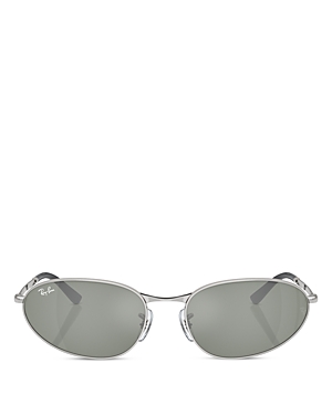 Ray Ban Ray-ban Oval Sunglasses, 59mm In Gray