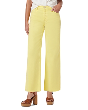HUDSON ROSIE HIGH RISE WIDE LEG ANKLE JEANS IN LIMELIGHT