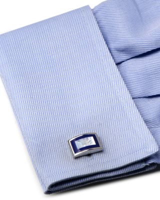 Mother Of Pearl & Blue Lapis Key Cufflinks