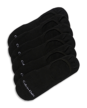 Shop Calvin Klein Ghost Liner Socks - 6 Pk. In Black