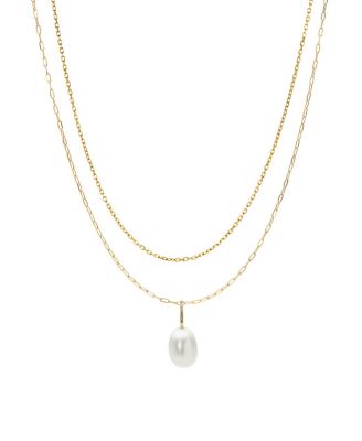 Ana Luisa 10K Gold Cultured Freshwater Pearl Layers Set