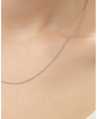 10K White Gold Layered Necklace