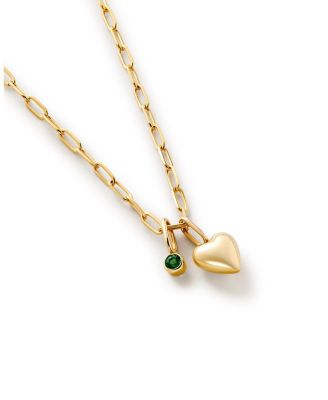 Ana Luisa - 10K Gold Heart & Stone Necklace