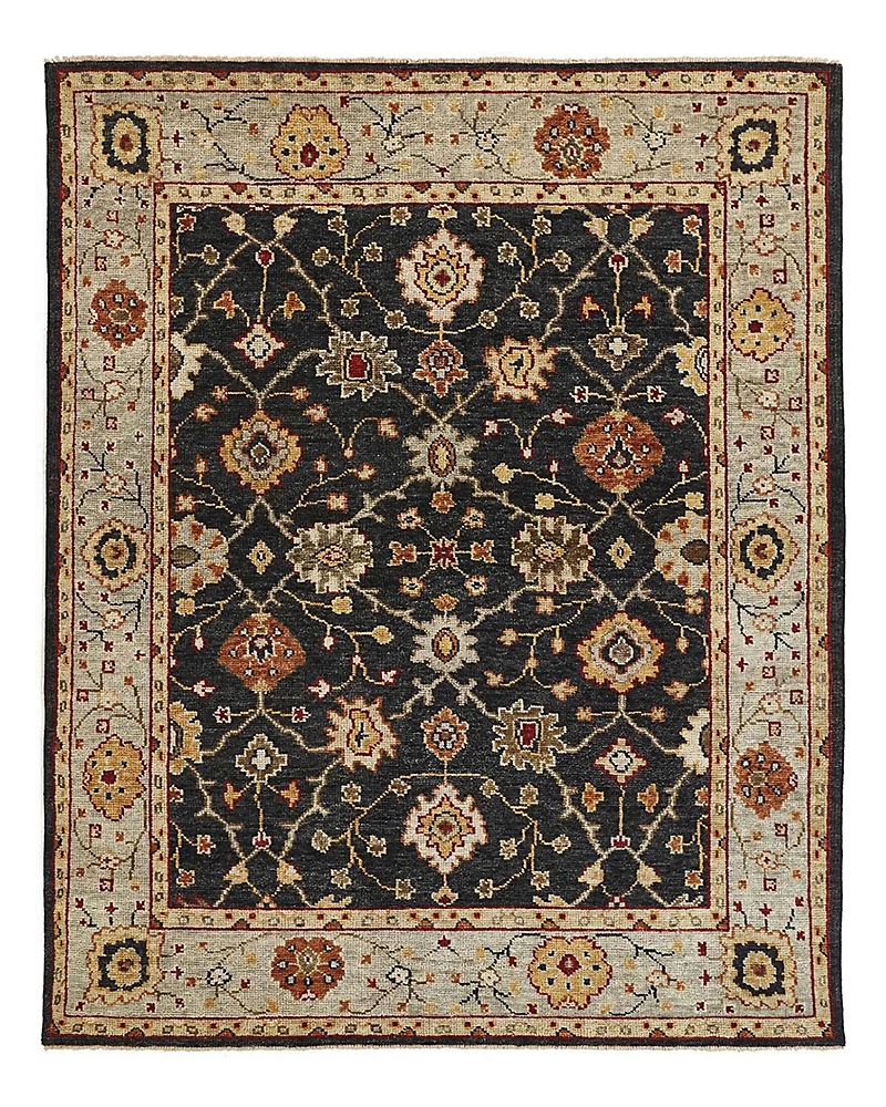Feizy Carrington 9826500f Area Rug, 5'6 X 8'6 In Black/gold