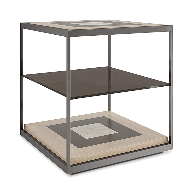 Caracole Impossible Cube Side Table In Brown