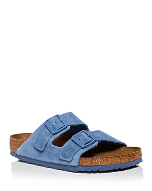 Shop Birkenstock Men's Arizona Slide Sandals In Light Blue