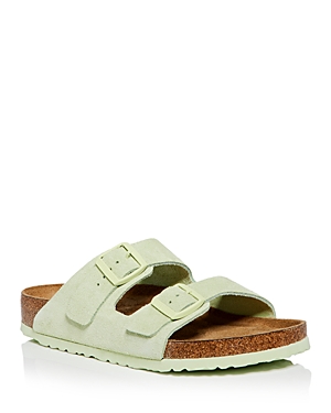 Shop Birkenstock Men's Arizona Slide Sandals In Light Green