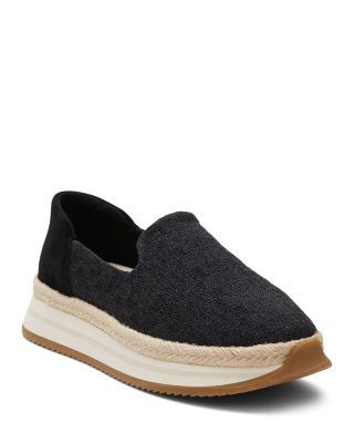 TOMS - Women's Jocelyn Almond Toe Espadrille Platform Flats