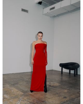 The Olivia Crystal Trim Gown