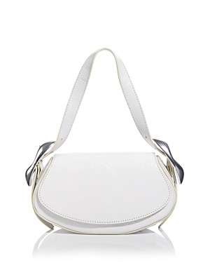 Alexander Wang Orb Small Flap Bag In White/silver