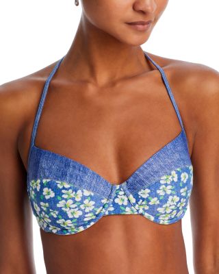 Shoshanna - Bloom Underwire Halter Bikini Top