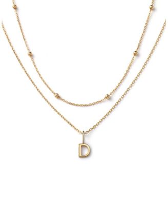 Ana Luisa 10K Gold Layered Letter Necklace