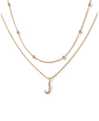 Ana Luisa 10K Gold Layered Letter Necklace