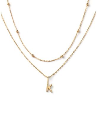 Ana Luisa 10K Gold Layered Letter Necklace