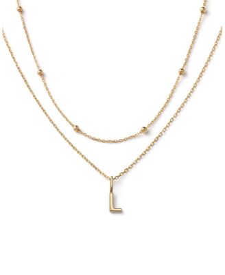 Ana Luisa 10K Gold Layered Letter Necklace