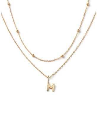 Ana Luisa 10K Gold Layered Letter Necklace