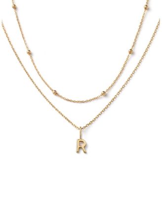 Ana Luisa 10K Gold Layered Letter Necklace