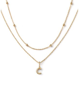Ana Luisa 10K Gold Layered Letter Necklace