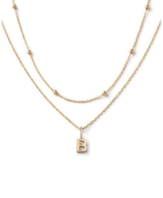 Ana Luisa 10K Gold Layered Letter Necklace