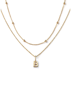 10K Gold Layered Letter Necklace
