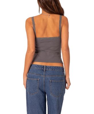 Amilia Lace Trim Tank Top