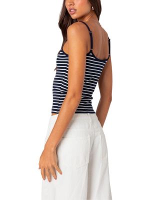 Gretta Striped Ribbed Tank Top