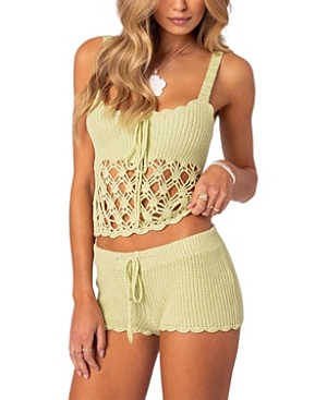 EDIKTED DANIKA CROCHET TOP