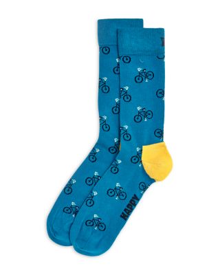 Happy Socks Bike Print Crew Socks