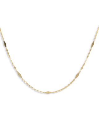 Moon & Meadow - 14K Yellow Gold Kite Design Station Statement Necklace, 18"