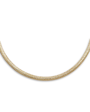 Bloomingdale's Omega Domed Statement Necklace In 14k Yellow Gold, 18 In Gold