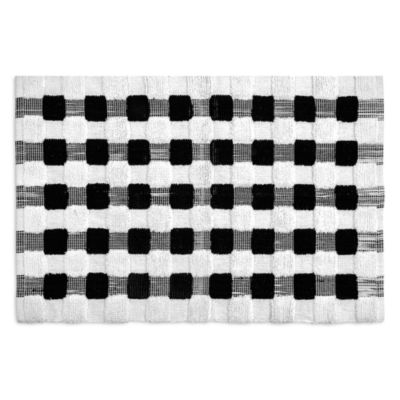 Mackenzie-Childs - Texture Check Basic Bath Rug, 24" x 36"