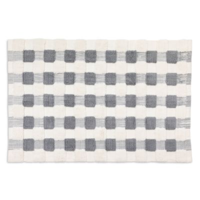 Mackenzie-Childs Texture Check Basic Bath Rug, 24 x 36