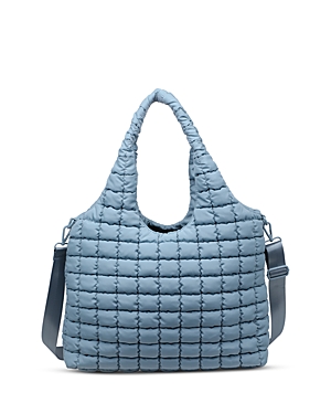 Shop Sol & Selene Elevate Puffer Extra Large Hobo Tote In Sky Blue