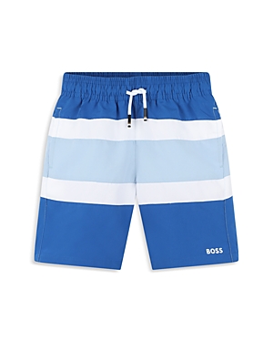 Boss Kidswear Boys' Striped Swim Shorts - Big Kid