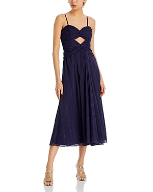 Likely Clea Cutout Midi Dress In Blue