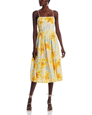 Tropical Floral Midi Dress - 100% Exclusive