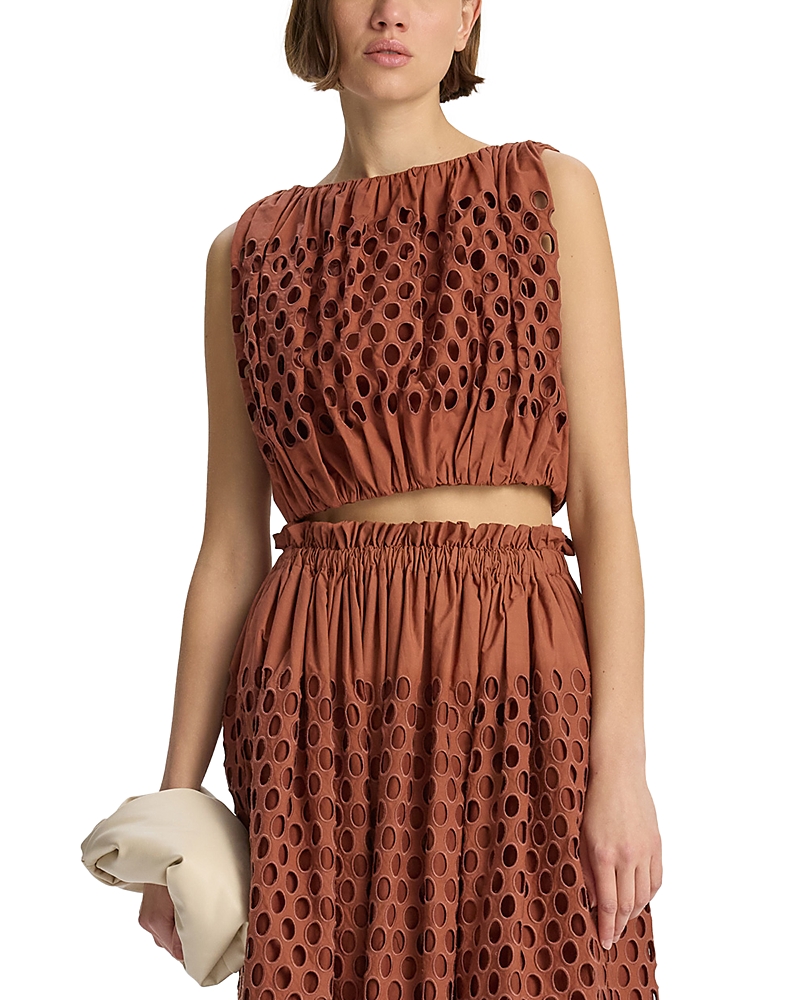 A. l.c. Raina Cotton Eyelet Crop Top