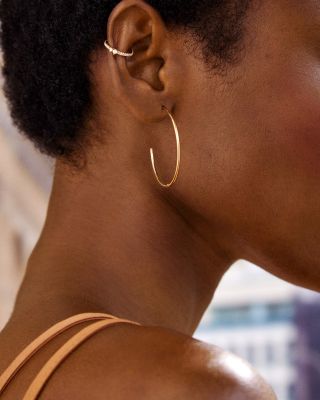 Dalilah Bead C-Hoop Earrings