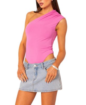 Tabby Gathered One Shoulder Bodysuit