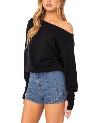 Off Shoulder Oversized Sweater