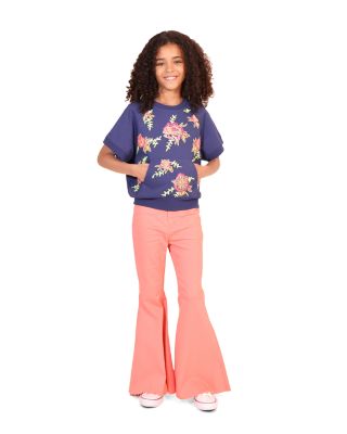 Girls' Floral Embroidered Top - Big Kid  