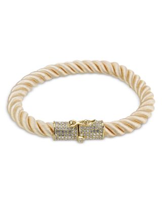 AQUA - Eno Pav&eacute; Clasp Twisted Cord Flex Bracelet - Exclusive