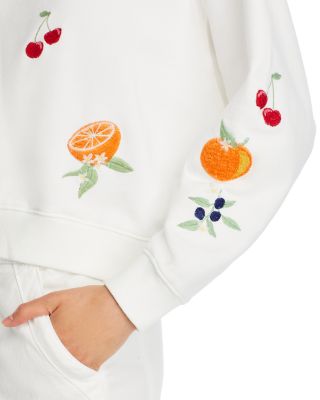 Fruit Embroidered Sweatshirt - Exclusive