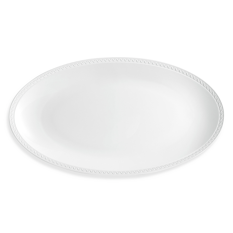 L'objet Neptune Oval Platter, 21" In White