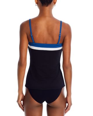 Island Cays Color Block Bandeau Tankini Top