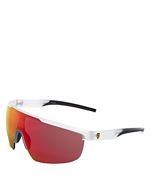 Shop Ferrari Shield Sunglasses, 140mm In White/red Gradient